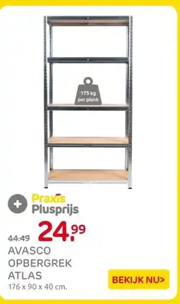 Praxis AVASCO OPBERGREK ATLAS aanbieding