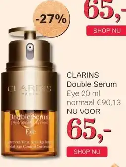 Pour Vous CLARINS Double Serum aanbieding