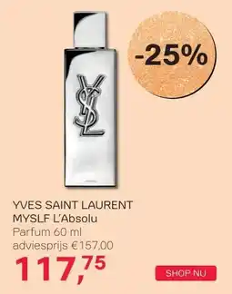 Pour Vous YVES SAINT LAURENT MYSLF L'Absolu aanbieding