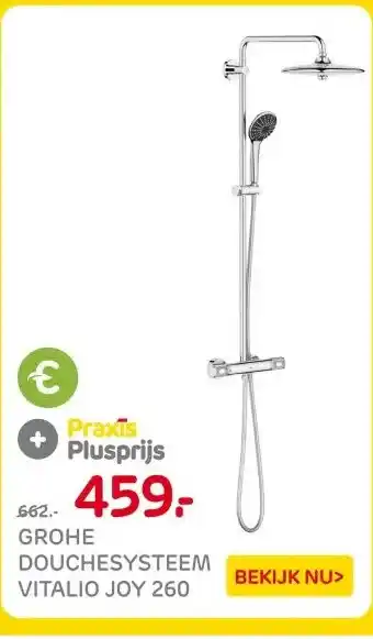 Praxis GROHE DOUCHESYSTEEM VITALIO JOY 260 aanbieding