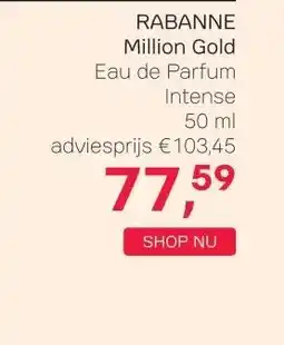 Pour Vous RABANNE Million Gold aanbieding