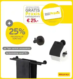 Praxis Tiger sanitair accessoires aanbieding
