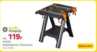Praxis WORX WERKBANK PEGASUS aanbieding