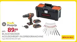 Praxis BLACK+DECKER ACCUSCHROEF-/KLOPBOORMACHINE aanbieding