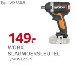Praxis WORX SLAGMOERSLEUTEL aanbieding