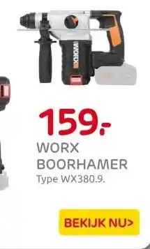 Praxis WORX BOORHAMER aanbieding
