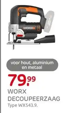 Praxis WORX DECOUPEERZAAG aanbieding