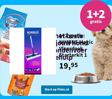 Plein.nl NIMBUS Magic Vloerdoek Starterkit aanbieding