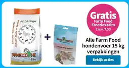 Plein.nl Alle Farm Food hondenvoer 15 kg verpakkingen aanbieding