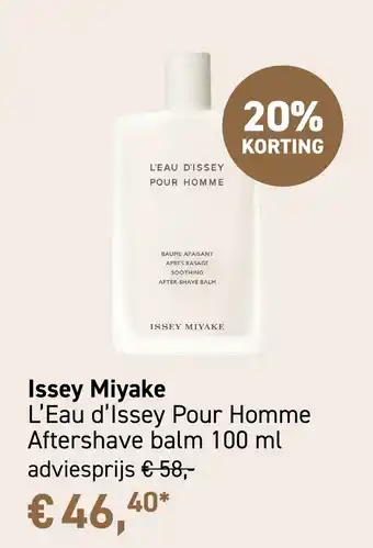 Mooi parfumerie Issey Miyake L'Eau d'Issey Pour Homme Aftershave aanbieding