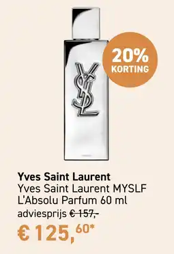 Mooi parfumerie Yves Saint Laurent MYSLF L'Absolu Parfum 60 ml aanbieding