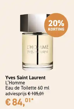Mooi parfumerie Yves Saint Laurent L'Homme Eau de Toilette 60 ml aanbieding