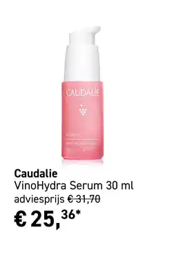 Mooi parfumerie Caudalie VinoHydra Serum 30 ml aanbieding