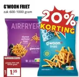 MCD Supermarkt G'WOON FRIET aanbieding