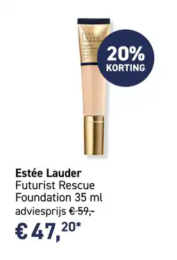 Mooi parfumerie Estée Lauder Futurist Rescue Foundation 35 ml aanbieding