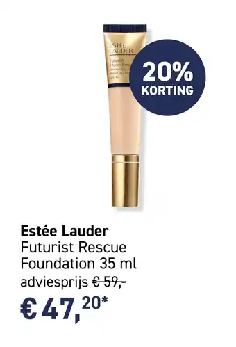Mooi parfumerie Estée Lauder Futurist Rescue Foundation 35 ml aanbieding