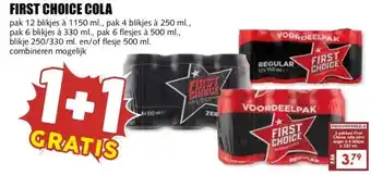 MCD Supermarkt FIRST CHOICE COLA aanbieding