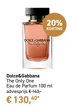 Mooi parfumerie Dolce&Gabbana The Only One Eau de Parfum 100 ml aanbieding