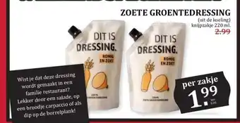 MCD Supermarkt ZOETE GROENTEDRESSING aanbieding