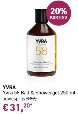 Mooi parfumerie YVRA Yvra 58 Bad & Showergel 250 ml aanbieding