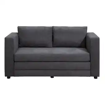 Leen Bakker Slaapbank Sirena - antraciet - 72x139x69 cm aanbieding