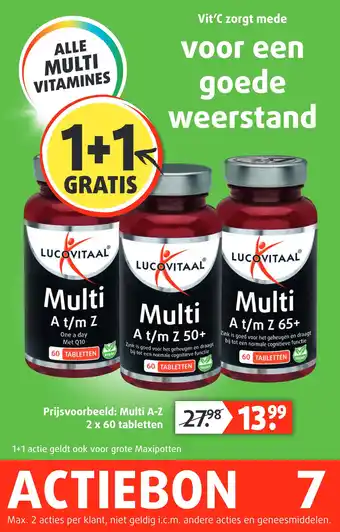 Lucovitaal ALLE MULTI VITAMINES aanbieding