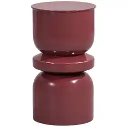 Leen Bakker Bijzettafel Barcelona - paars - 55xØ31 cm aanbieding