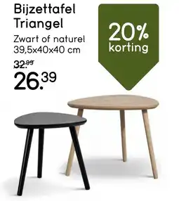 Leen Bakker Bijzettafel Triangel aanbieding