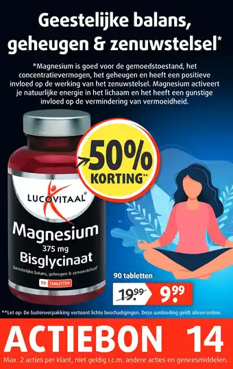 Lucovitaal Magnesium aanbieding