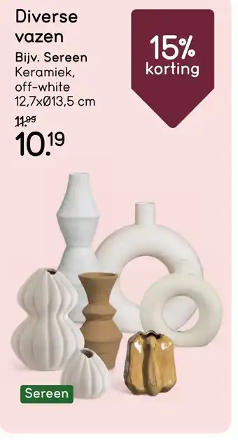 Leen Bakker Diverse vazen aanbieding