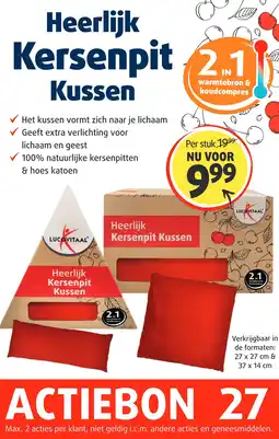 Lucovitaal Heerlijk Kersenpit Kussen aanbieding
