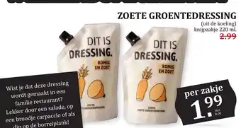 Coop Zoete groentedressing aanbieding