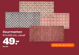 Kwantum Deurmatten aanbieding