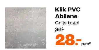 Kwantum Klik PVC Abilene aanbieding