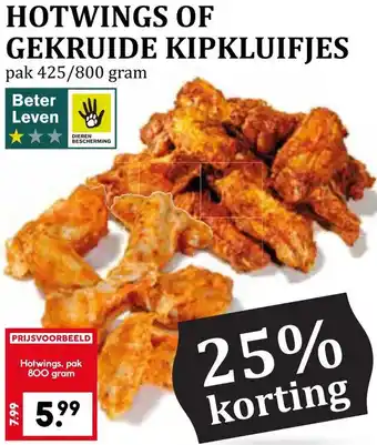 Coop Hotwings of gekruide kipkluifjes aanbieding