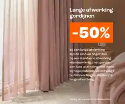 Kwantum Lange afwerking gordijnen aanbieding
