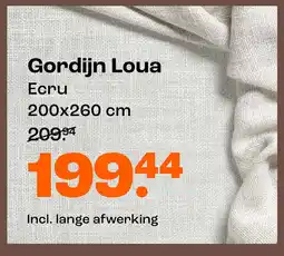 Kwantum Gordijn Loua aanbieding