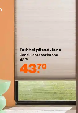 Kwantum Dubbel plissé Jana aanbieding