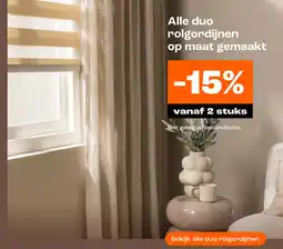 Kwantum Alle duo rolgordijnen op maat gemaakt aanbieding