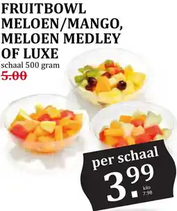 Coop Fruitbowl meloen of mango, meloen medley of luxe aanbieding