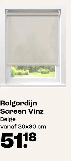Kwantum Rolgordijn Screen Vinz aanbieding