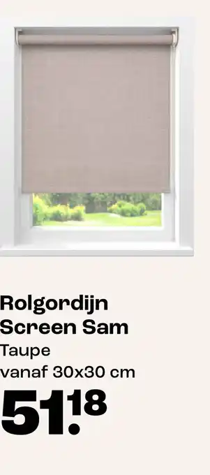 Kwantum Rolgordijn Screen Sam aanbieding