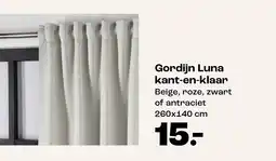 Kwantum Gordijn Luna kant en klaar aanbieding