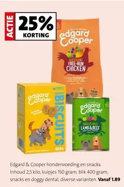 Intratuin Edgard & Cooper hondenvoeding en snacks. aanbieding