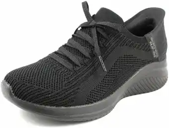 Amazon Skechers Trainers Tonal Stretch Knit Fixed Laced zwart aanbieding