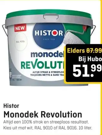 Hubo Histor Monodek Revolution aanbieding