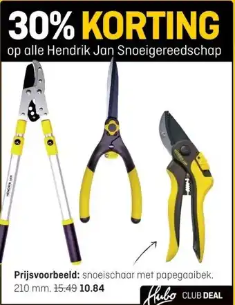 Hubo op alle Hendrik Jan Snoeigereedschap aanbieding