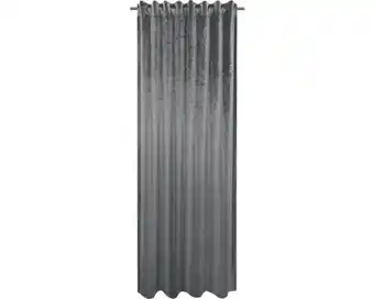 Hornbach SOLEVITO Gordijn verduisterend Velvet antraciet 140x280 cm aanbieding