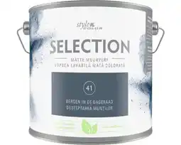 Hornbach SELECTION StyleColor Muurverf kleur 41 Bergen in de dageraad mat 2,5 l aanbieding