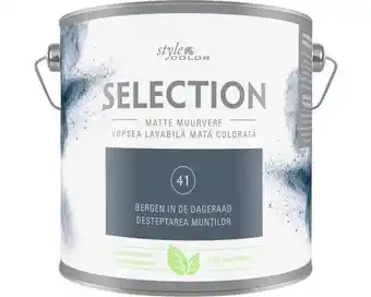 Hornbach SELECTION StyleColor Muurverf kleur 41 Bergen in de dageraad mat 2,5 l aanbieding